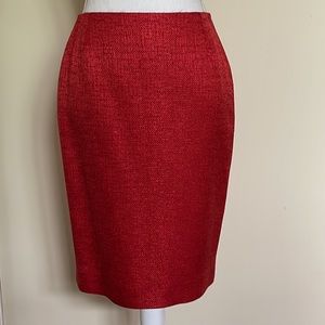 Escada Tweed Pencil Skirt